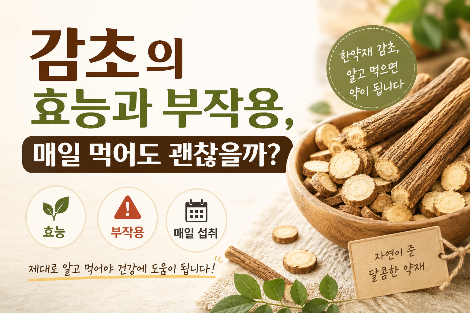감초의 효능과 부작용 썸네일