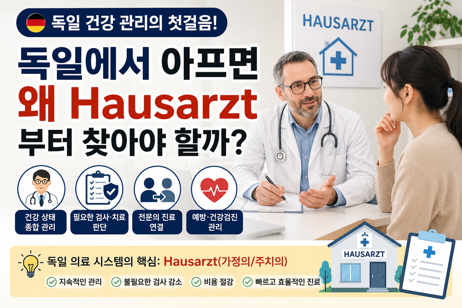독일에서 아프면 왜 Hausarzt부터 찾아야 할까?