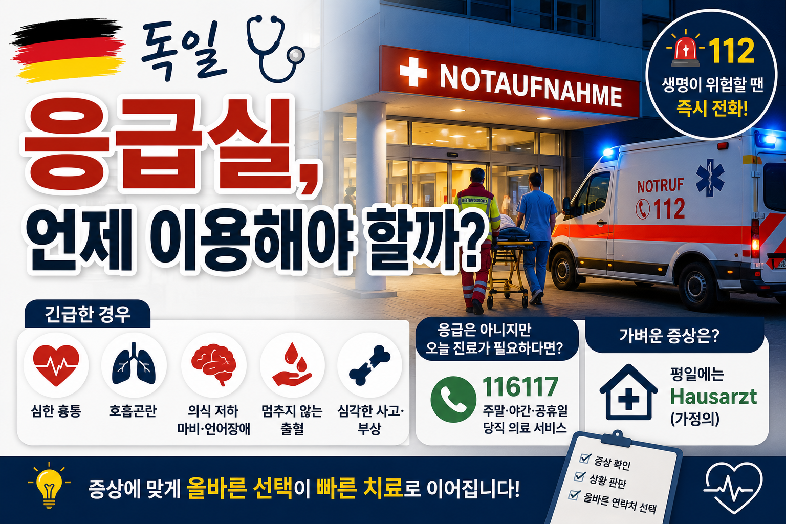 독일 응급실, 언제 이용해야 할까?