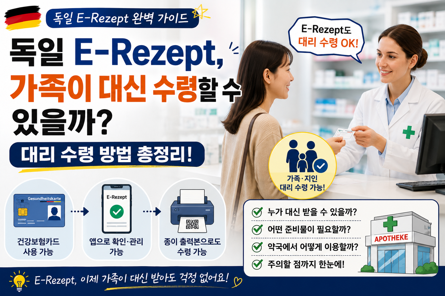 독일 E-Rezept 가족 수령